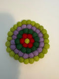 Handmade Nepal Wool Felt Coaster