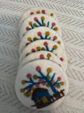 Handmade Nepal Wool Felt Coaster