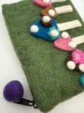 Handmade Nepalese Wool Felt Pouch