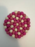 Handmade Nepal Wool Felt Coaster