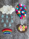 43 Handmade Wool Felt Bag from Nepal