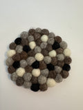 Handmade Nepal Wool Felt Coaster
