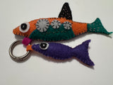 Handmade Felt Double Fish Charm