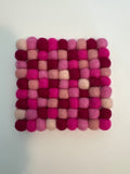 Handmade Nepal Wool Felt Coaster
