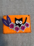 Handmade felt card holder