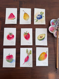 Watercolor bookmark