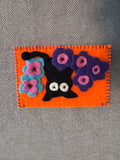 Hand felt card holder