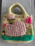 25 Handmade Wool Felt Bag from Nepal
