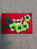 Handmade felt card holder