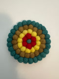 Handmade Nepal Wool Felt Coaster