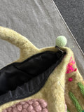 25 Handmade Wool Felt Bag from Nepal
