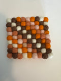 Handmade Nepal Wool Felt Coaster