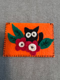 Handmade felt card holder