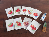 Watercolor bookmark