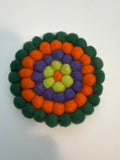 Handmade Nepal Wool Felt Coaster