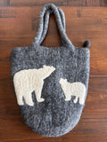 53 Handmade Wool Felt Bag from Nepal