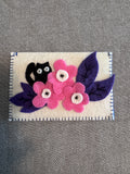 Handmade felt card holder