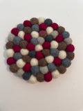 Handmade Nepal Wool Felt Coaster