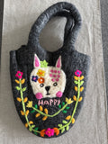 28 Handmade Wool Felt Bag from Nepal