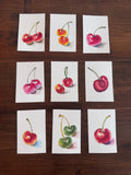 Cherry Watercolor Bookmarks