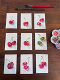 Watercolor bookmark