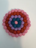 Handmade Nepal Wool Felt Coaster