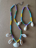 Handmade Shell Necklace & Bracelet Set