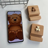 Natural Beech Wood Phone Stand