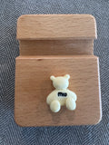 Natural Beech Wood Phone Stand