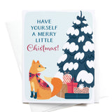 Have Yourself a Merry Little Christmas! Fox Greeting Card