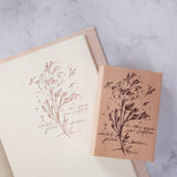 Meow Illustration -Beech Wood Stamp A