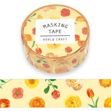 World Craft Yellow Flower- Washi Tape