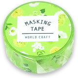 World Craft Green Flower - Washi Tape