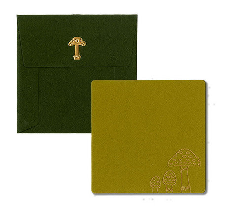 Mushroom - Square card with envelope