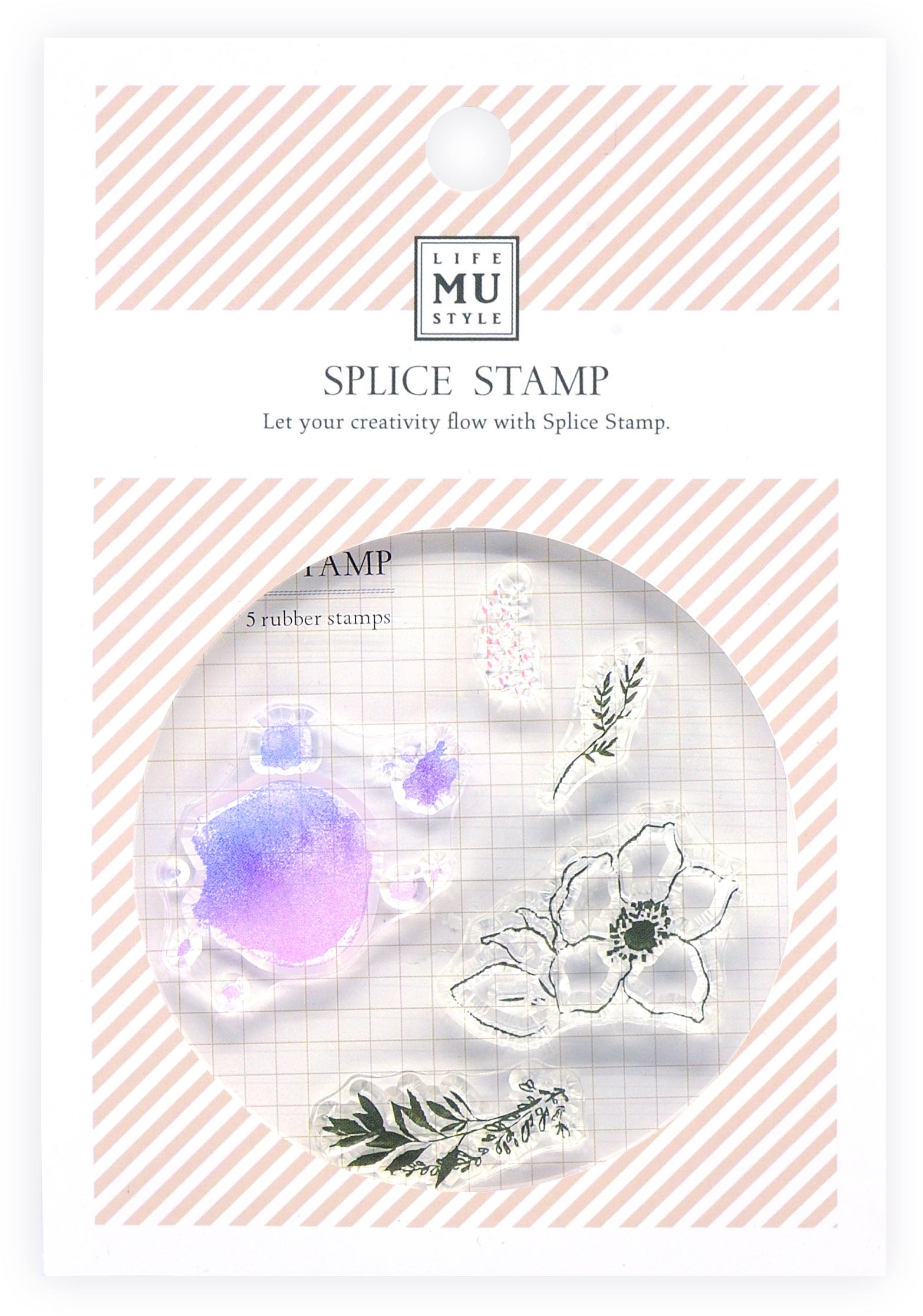 Flower 01 - Mu splice stamp