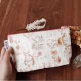 Watercolor Rabbit Cosmetic Bag