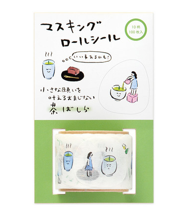 Green Tea Roll Sticker