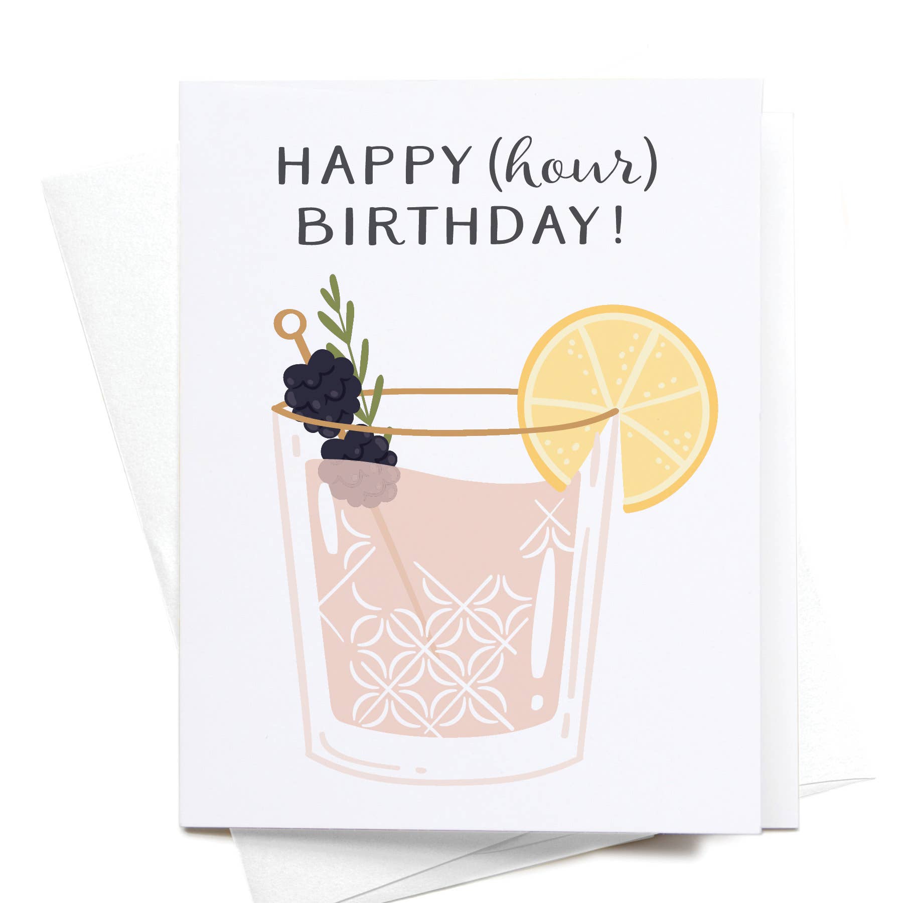 Happy (Hour) Birthday! Cocktail Greeting Card