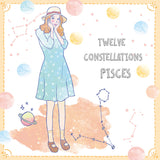 12 Constellation Girls Sticker