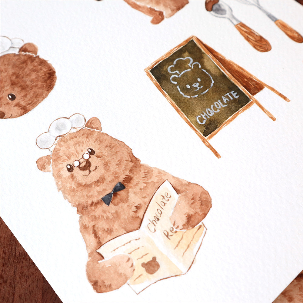 Bear's Chocolate Store Sticker