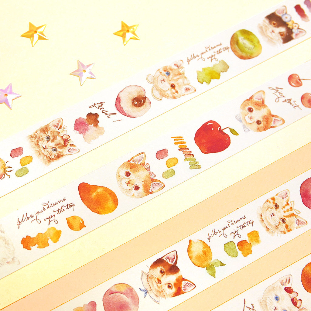 Cat's Fruit Shop Washi Tape