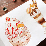 Shiba Inu Shaved Ice Sticker