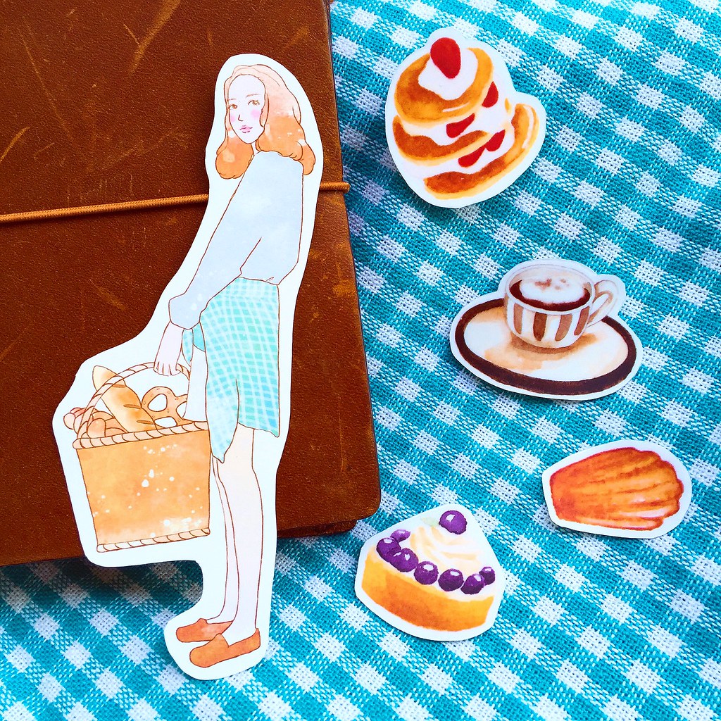 Baking Girls Stickers