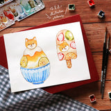 Shiba Inu Shaved Ice Sticker