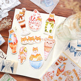 Shiba Inu Shaved Ice Sticker