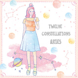 12 Constellation Girls Sticker